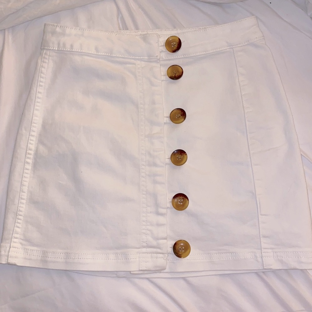 Free People Button Skirt